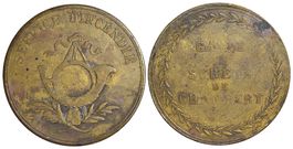 Frankreich, Medaille 1800, Feuerwehrleute