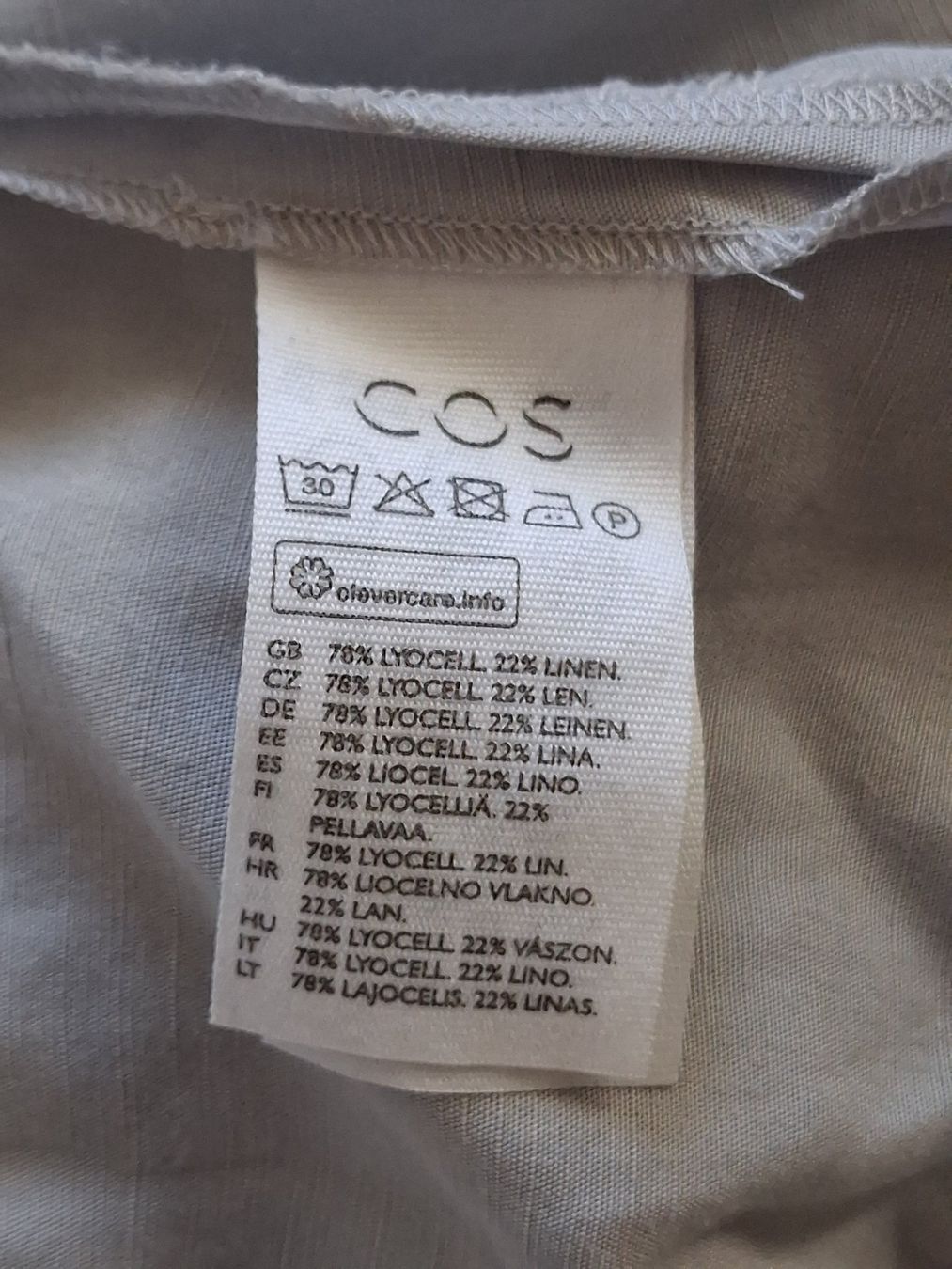 Cos Blusen: Hellgraues Sommer Wickelshirt COS Leinen Gr. M/L – Gebraucht aus Ried-Brig von Zzyzx 6