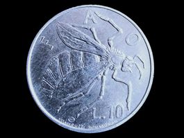 SAN MARINO 10 LIRE 1974