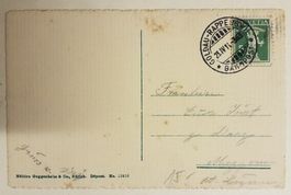 Z109) 1930 Postkarte GOLDAU-RAPPERSWIL