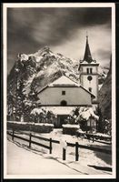 AK Grindelwald, Kirche mit Wetterhorn