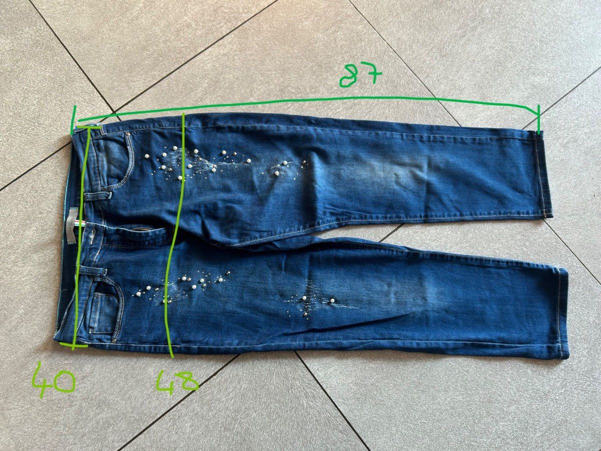 Jeans: Jeans avec des décorations en perles gr. 40 – Usato da Arbedo venduto da nadia1973 4