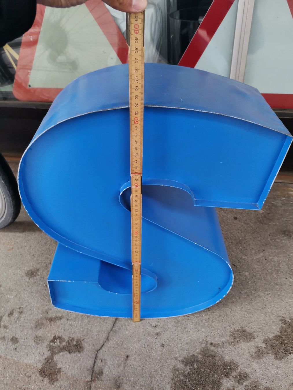 Toutes les décorations: Werbebuchstabe S, Blechbuchstabe S, S, Buchstabe S, Werbung – D'occasion à Wiedlisbach par materialkreislauf 3