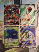 Zarude V, Schlurm ex, Lumiflora ex, Eisenfels ex FULL ART