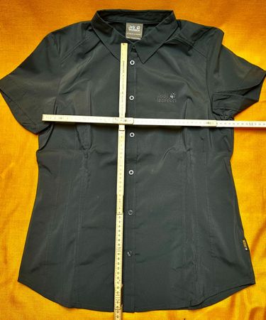 Jack Wolfskin Bluse, Damen Gr. L, Kurzarm, opal grün Neu