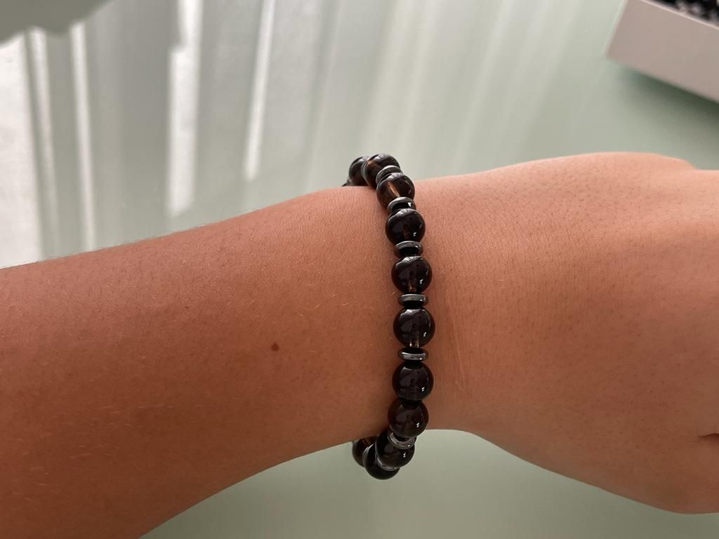 Bracciali & Braccialetti: Rauchquartz  mit hematit – Nuovo (secondo la descrizione) da Wittenbach venduto da Heissenberg81 1