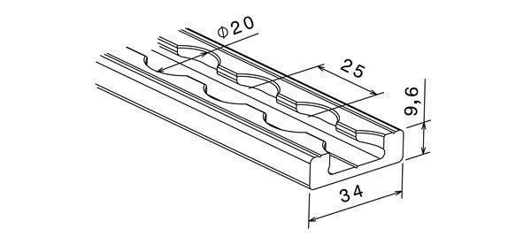Tutti i ricambio: Airlineschiene light eckig – Nuovo (secondo la descrizione) da Seedorf UR venduto da Nutzfahrzeugtechnik 1