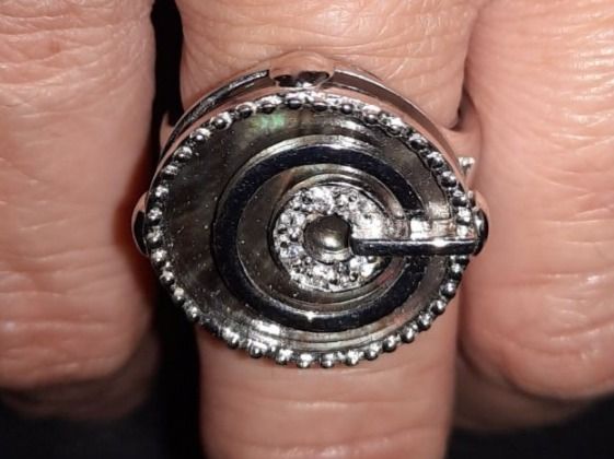 Anelli: Anello in argento 925 e madreperla colorata – Usato da Biasca venduto da Old_6blh 2