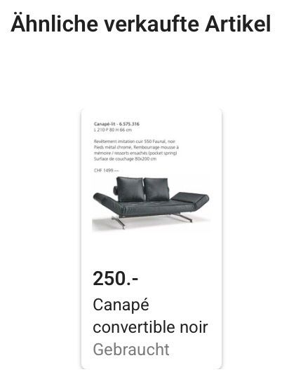 Livique Sofas: Kleines cooles Ledersofa 2er – Gebraucht aus Jonen von Pysch 5