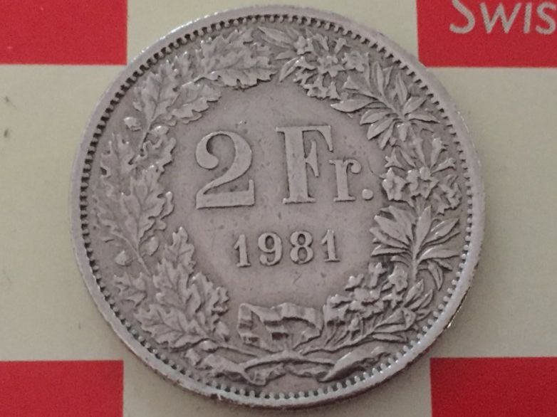 Tutti le monete: 2 Franken 1981 ss+ – Usato da Elsau venduto da herbybay