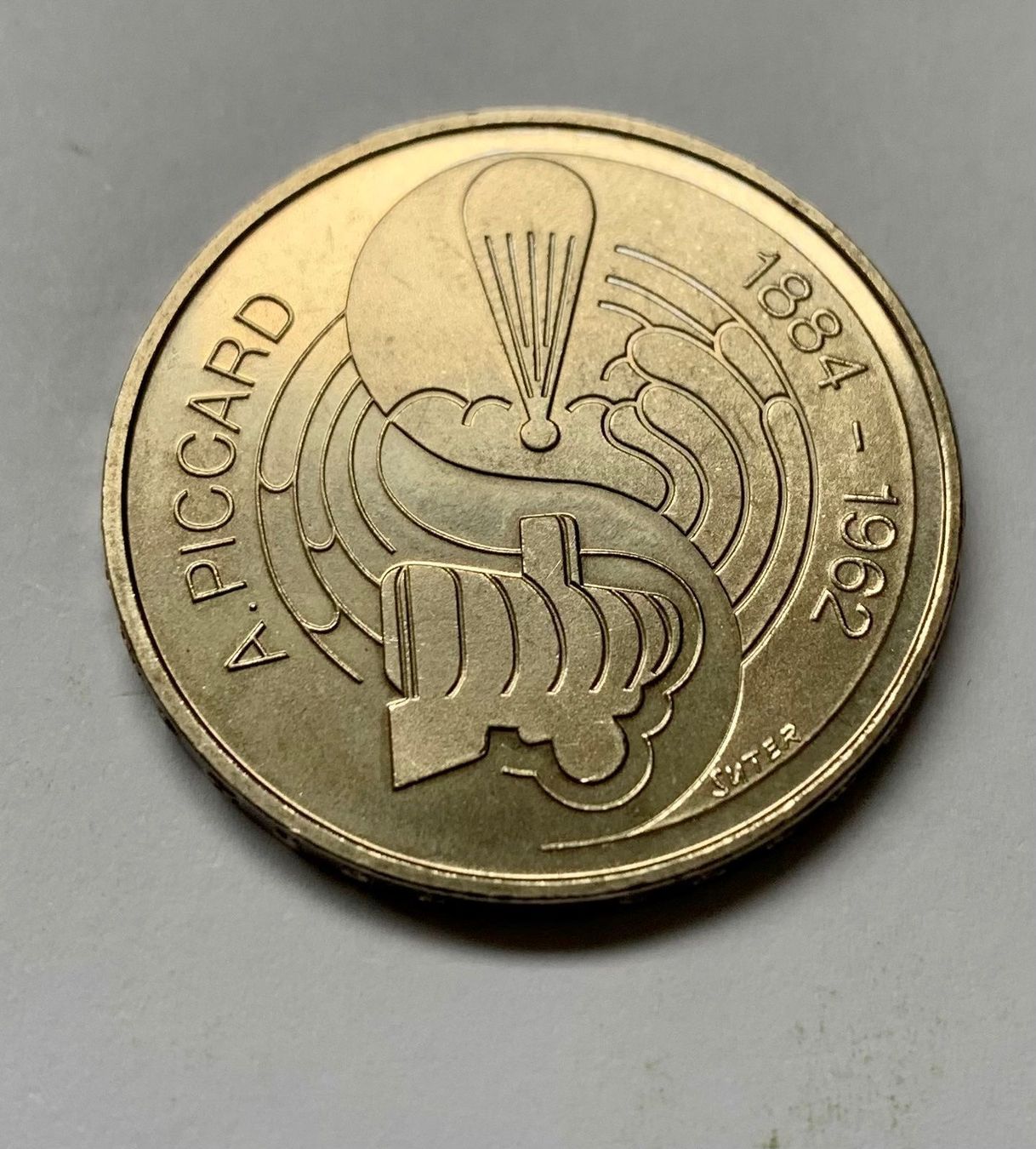 Tutti le monete: GEDENKMÜNZE AUGUST PICCARD CHF 5 – Nuovo (secondo la descrizione) da Sarnen venduto da m-basic 1