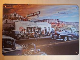 Route 66 Blechschild "Canyon Club" USA