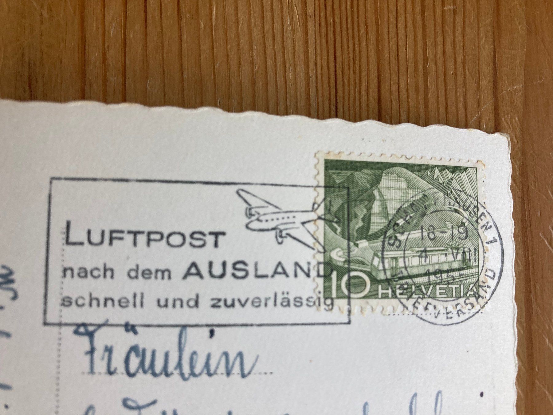 Cartoline postali: Schaffhausen - Rheinfall - AK 1955 – Usato da Oberuzwil venduto da Henri09 1