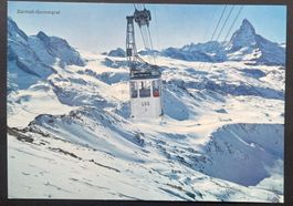 Zermatt-Gornergrat. Stockhornbahn gegen Matterhorn