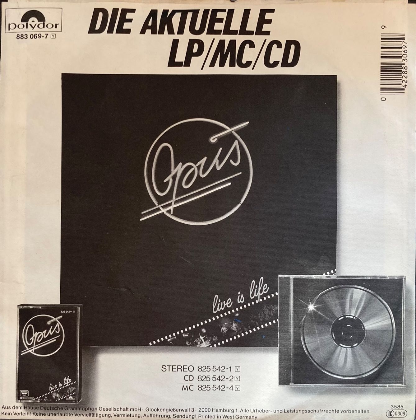 Schallplatten: OPUS - FLYIN' HIGH (ORIGINAL LIVE VERSION) – Gebraucht aus Poliez-Pittet von Newtown-Records 1