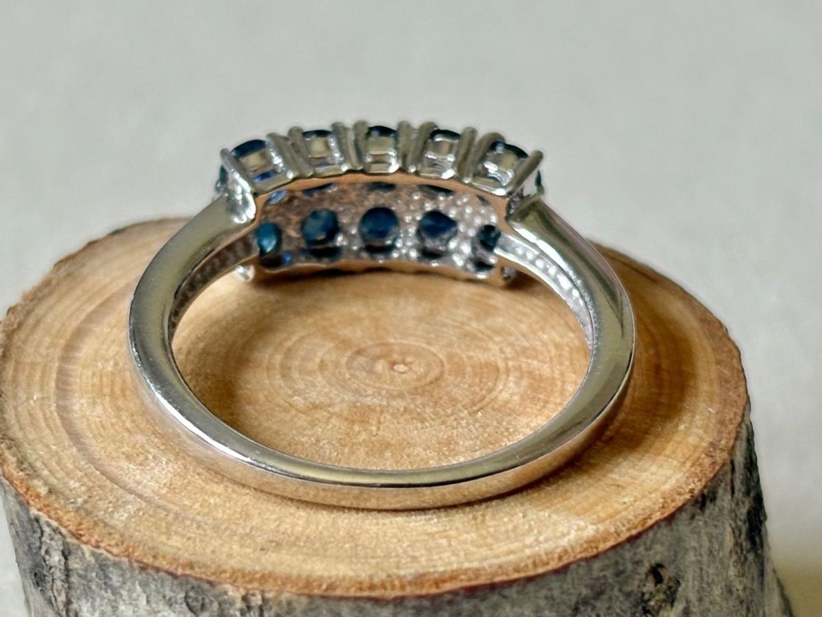 Anelli: Saphir Ring, Brillanten, Gr. 56, Silber 925 – Nuovo (secondo la descrizione) da Brugg AG venduto da lau_9rvy 2