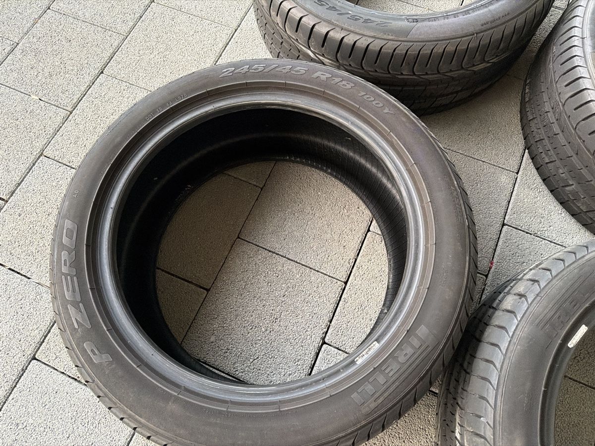 Pneumatici & Ruote complete: 4x Pneu Pirelli P Zero - 245/45/18  – Usato da Wolfwil venduto da Rolex1 1