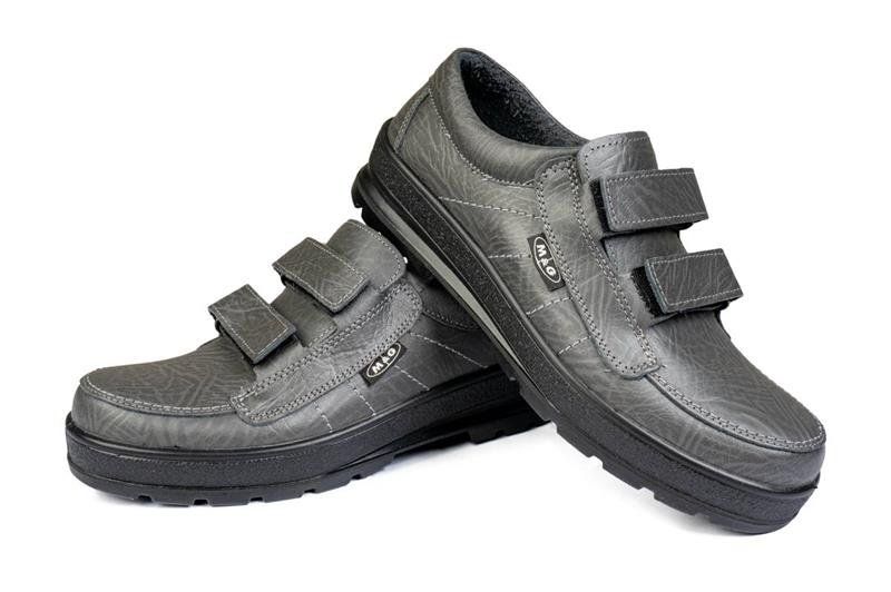 Scarpe da uomo: Freizeit- u. Wanderschuh mit Klettverschluss, Gr. 40 grau – Nuovo e nell'imballaggio originale da Koppigen venduto da Ready2Work