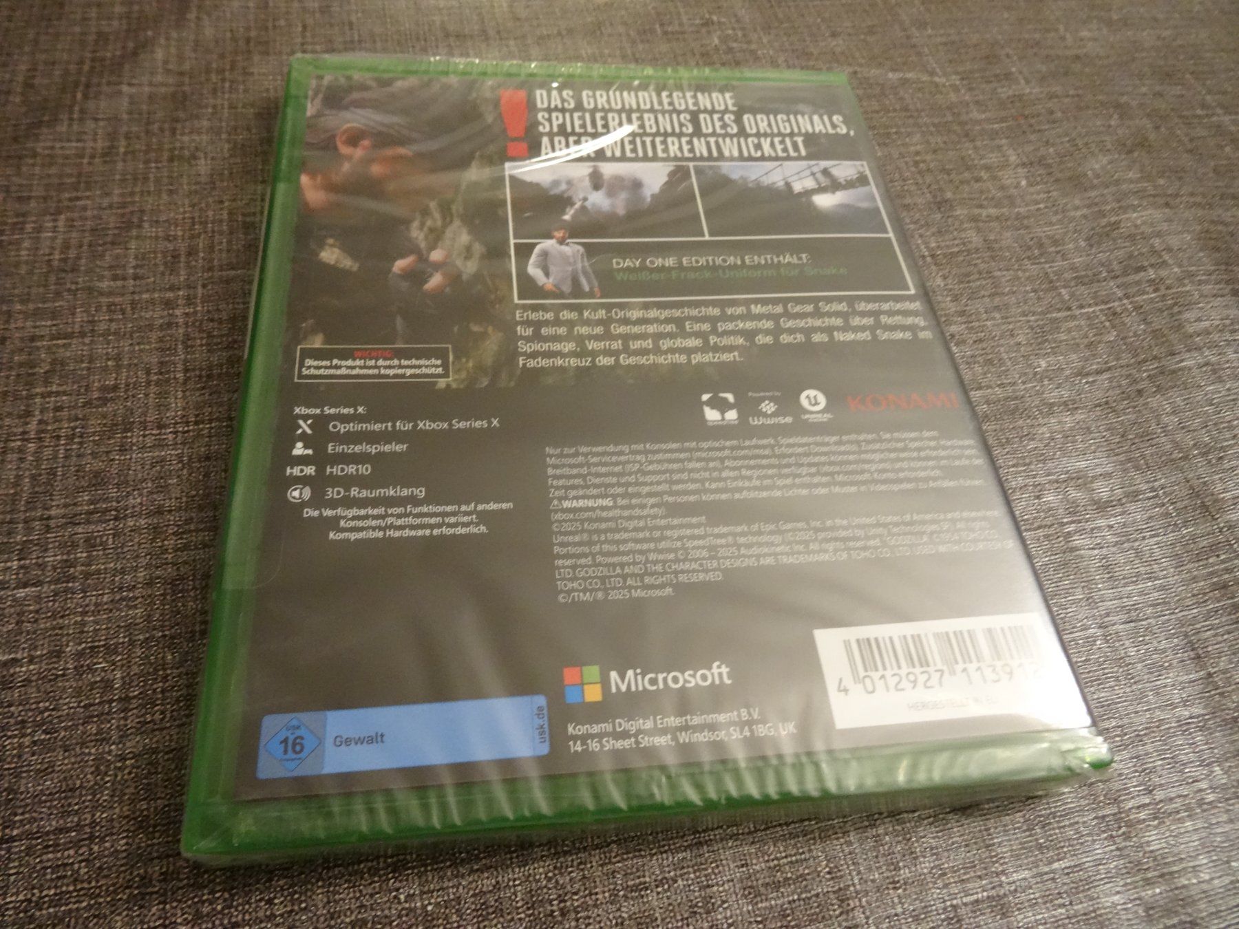 Microsoft Giochi: Metal Gear Solid Delta Snake Eater XBOX SERIES X NEU – Usato da Olten venduto da Disc-Ausverkauf 1