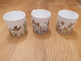 Hutschenreuther Espressotassen mit Vogelmotiven