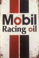 Mobil Blechschild Metallschild Rennsport Öl Fass Formel 1