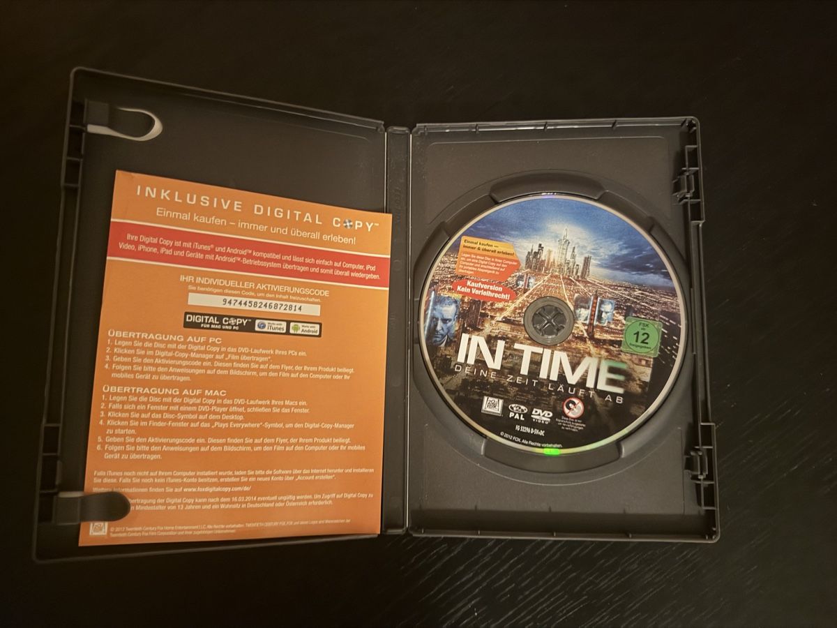Tutti i DVDs: In Time" gute Zustand – Usato da Lausen venduto da EisAmStiel94 2