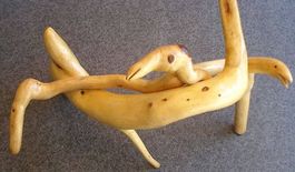 Fantasie Figur, Vogel & Schlange