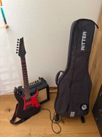 E-Gitarre Set mit Orange Verstärker und Gigbag