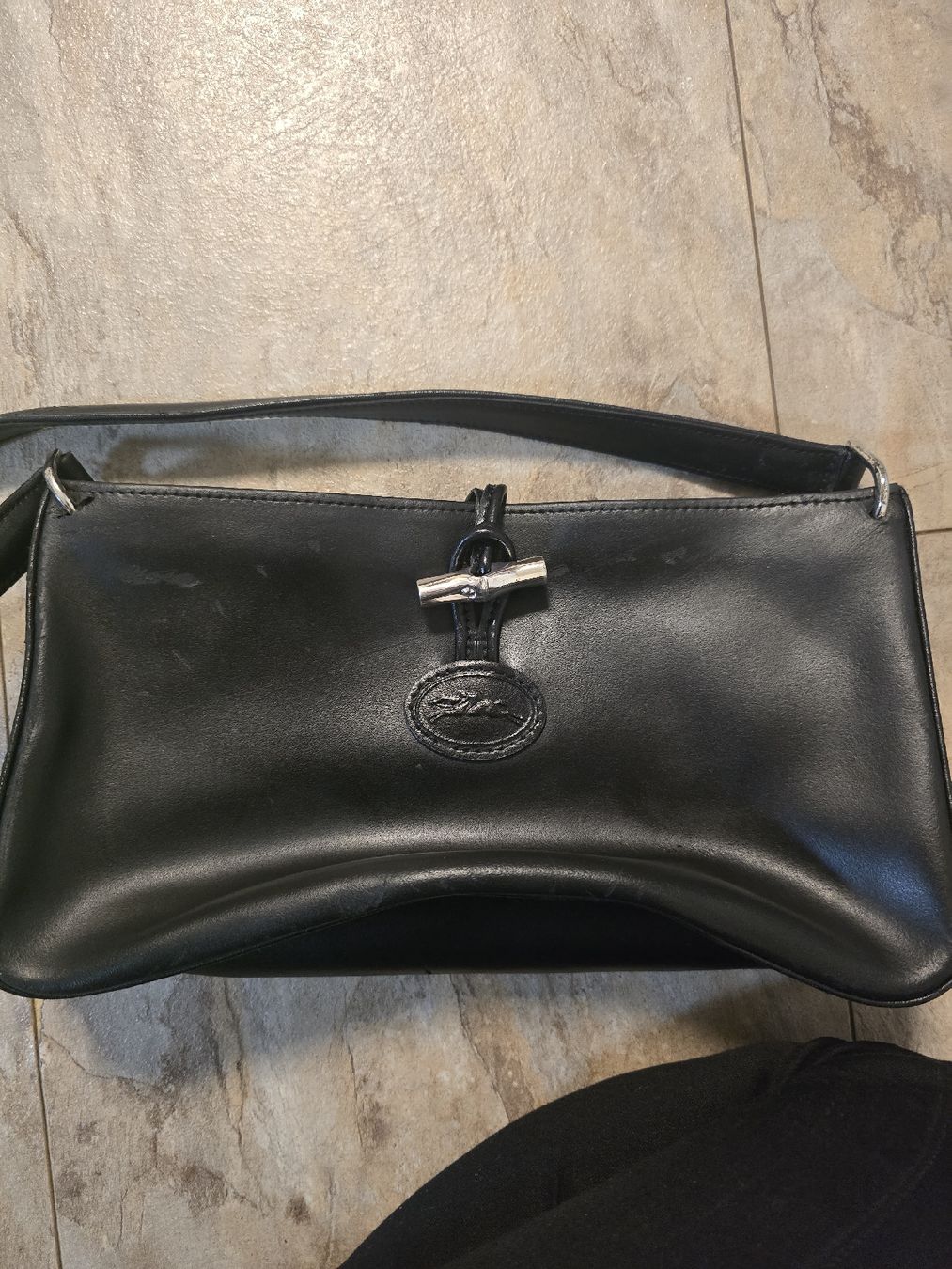 Longchamp Borse da donna: Sac à main Longchamp cuir noir  – Usato da Sierre venduto da Bestdeal21 2