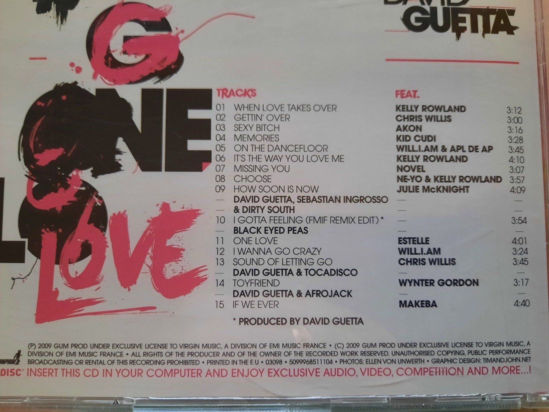 CD: CD David Guetta - One Love – Usato da Pully venduto da bro_n52j 2