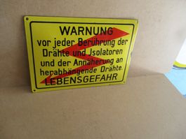 Warnung Hochspannungsschild - Lebensgefahr!  ca.35x25cm