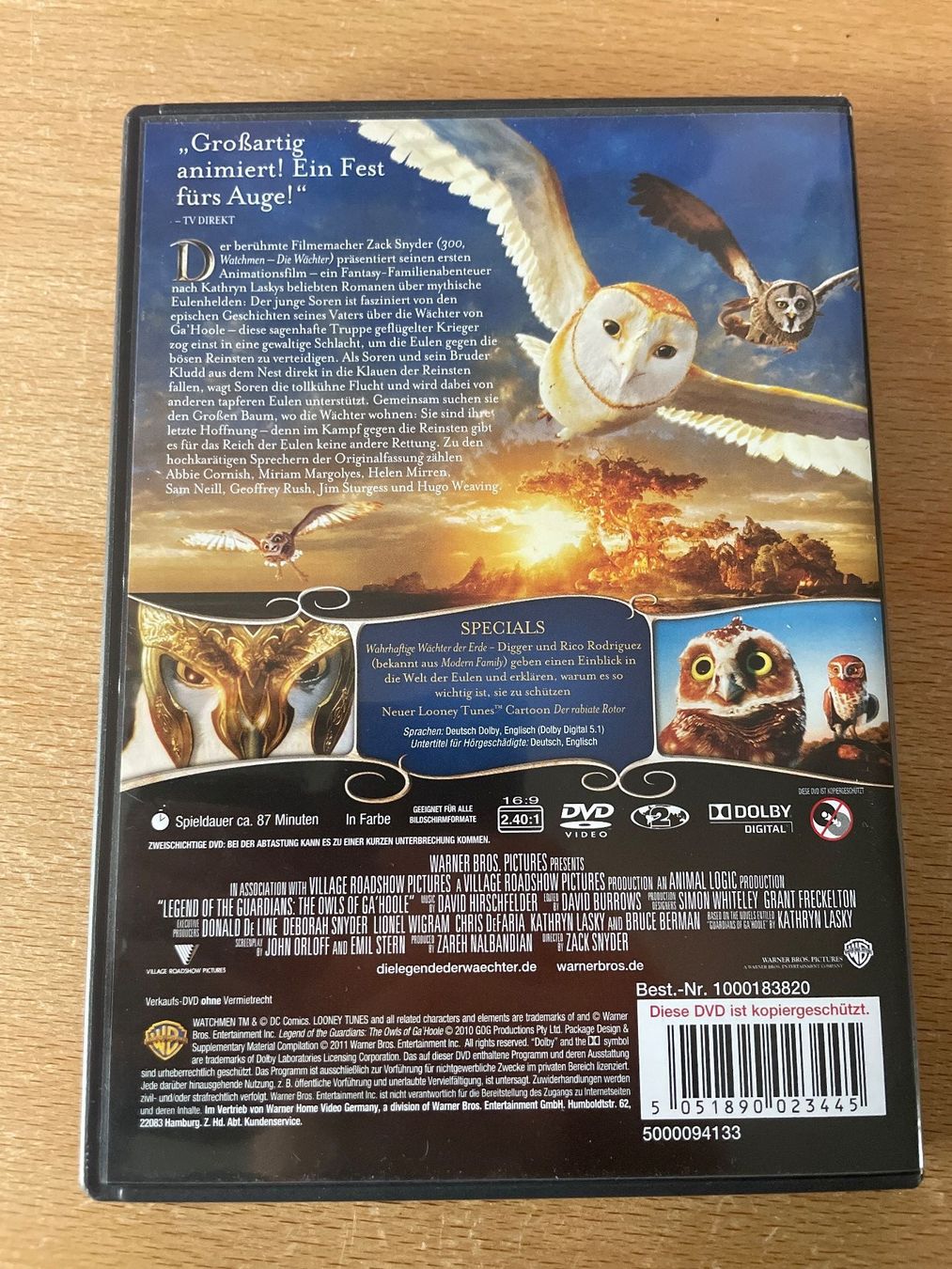 Tutti i DVDs: DVD Die Legende der Wächter – Usato da Erlinsbach venduto da Michel2006 2