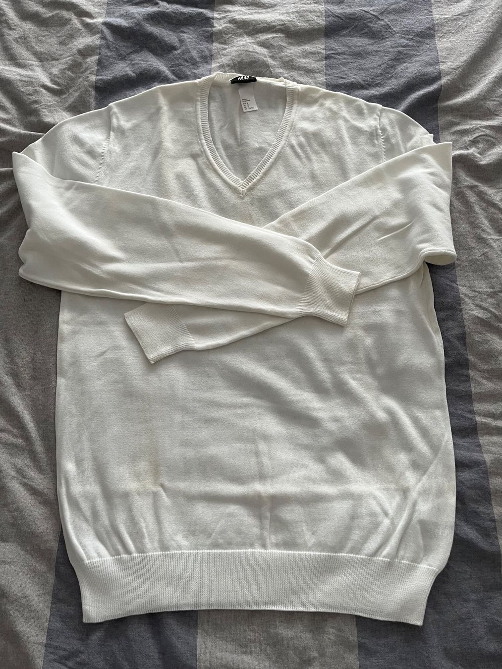 H&M Pullover & Sweatshirts: H&M Herren Pullover Weiss, Grösse M - Frühling/Sommer – Gebraucht aus Merlischachen von Burni2309
