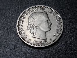 Schöner 20 Rp. 1884 ab Fr. 2.--