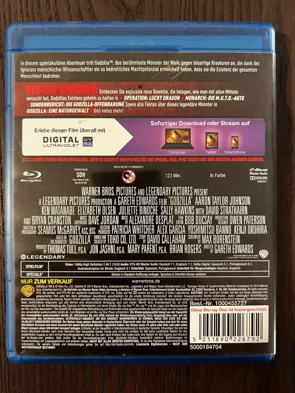 Alle DVDs: Godzilla – Gebraucht aus Zürich von Blu-ray_ZH 1