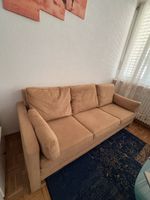 Sofa beige 3-seater used condition