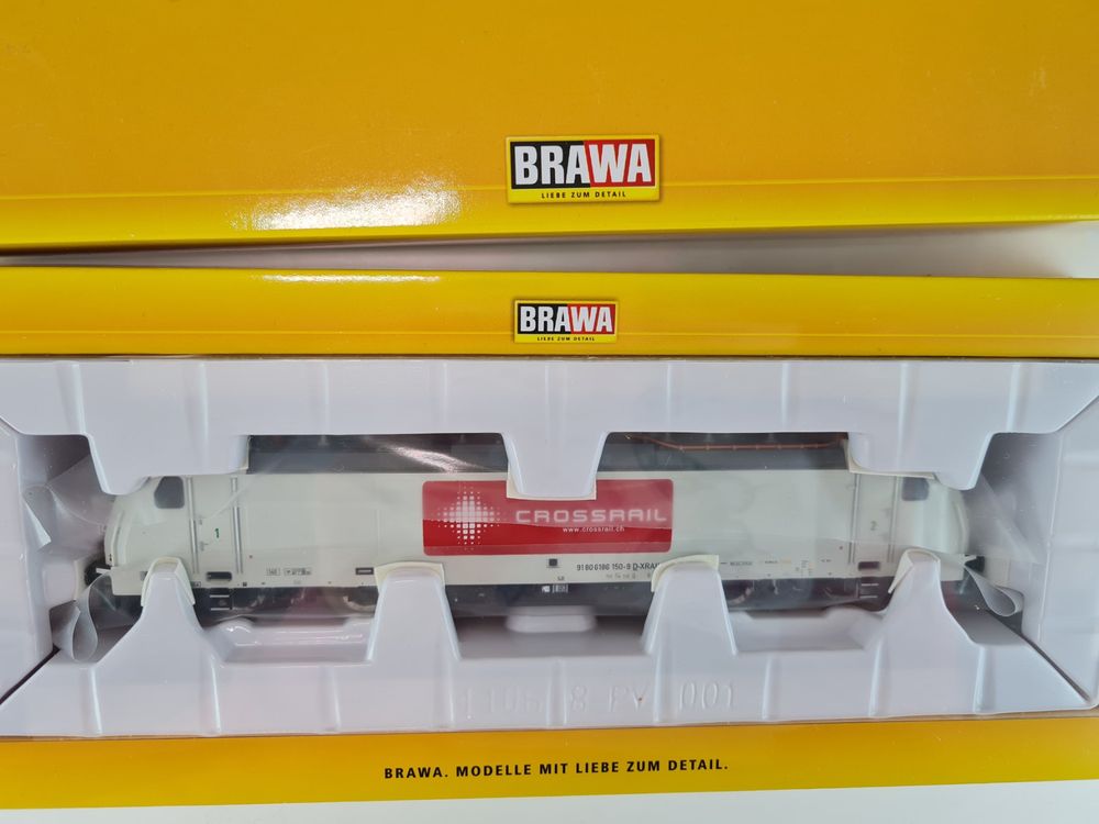 BRAWA 43956 BR 186 184-8 Fret SNCF HO - Locomotive électrique Digitale Sonore (occasion Comme Neuve)