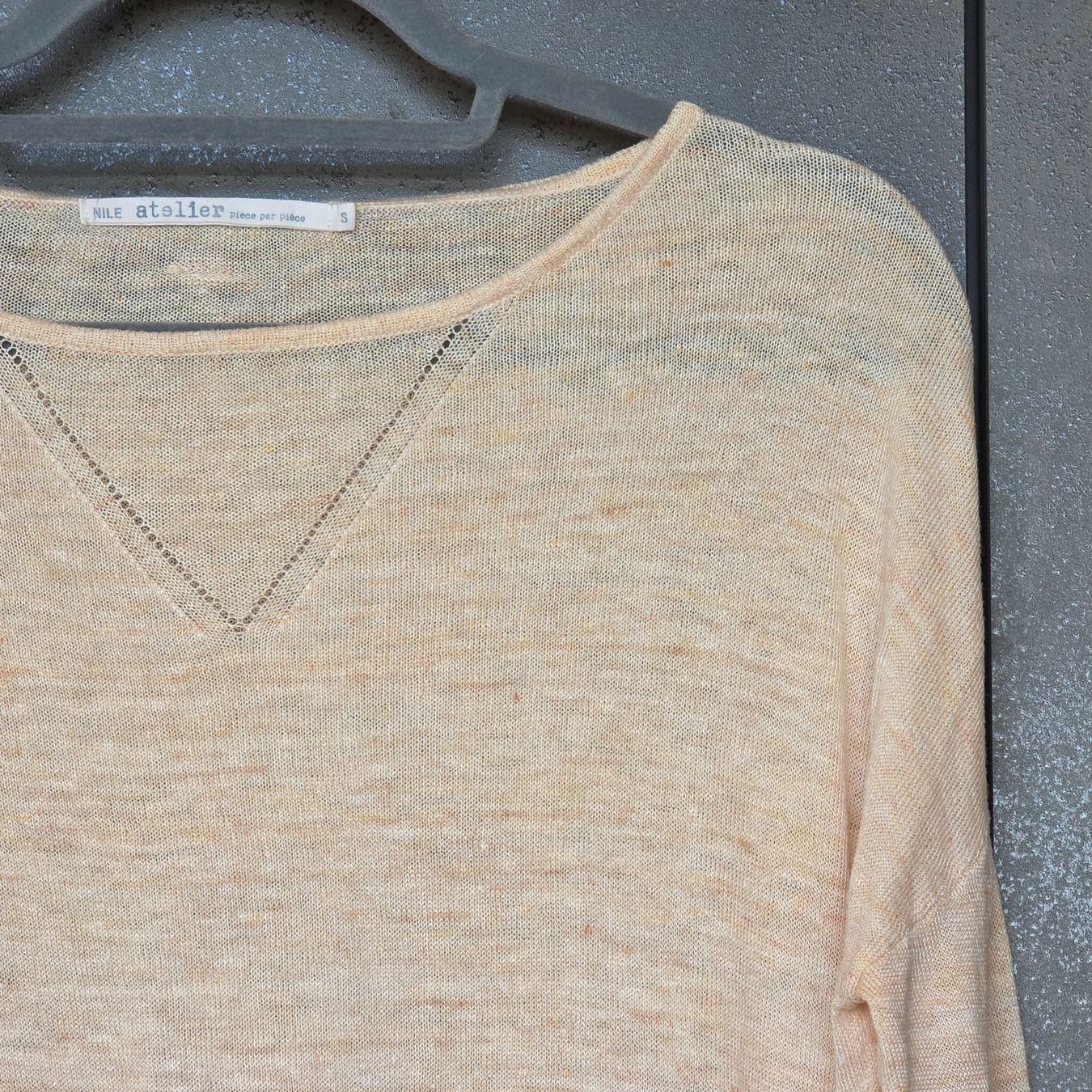 Nile Pulls & Sweat-shirts: 🐸 NILE LEINEN PULLOVER S APRICOT LEINENPULLOVER – D'occasion à Môtier (Vully) par Frogs 2
