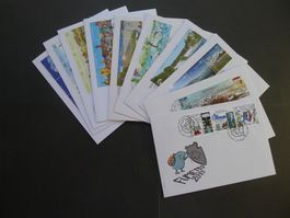 10 FDC mit Zusammenhängenden zwischen 2006-2019