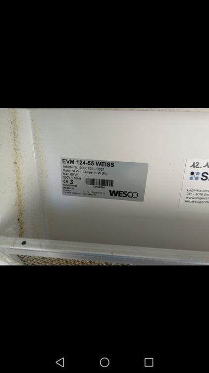 Wesco Hottes de ventilation: Dunstabzugshaube & Dampfabzug WESCO – D'occasion à Spreitenbach par Space_X 1