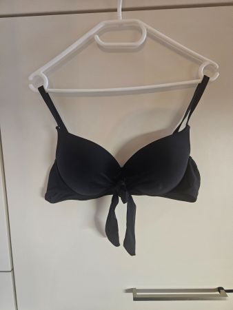 Bügelbikini Bikinioberteil schwarz XL ca. 90D