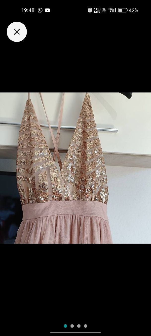 Vestiti & Gonne: Abito da sera rosa con paillettes taglia S – Usato da Lugano venduto da ycd_rv8h