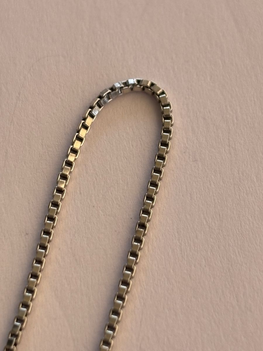 Catenine: Collier mit Anhänger, Silber800 , Emaille, Stein, Sigal – Usato da Langnau am Albis venduto da flusspflege 3