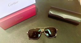 Elegante Cartier Sonnenbrille, Gold Rahmen - Sommer Style!