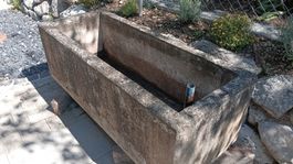 Brunnen, Betonbrunnen, Trog