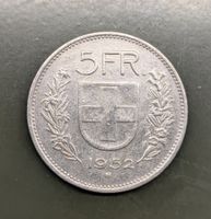 5 Fr. Münze CH 1952 Silber