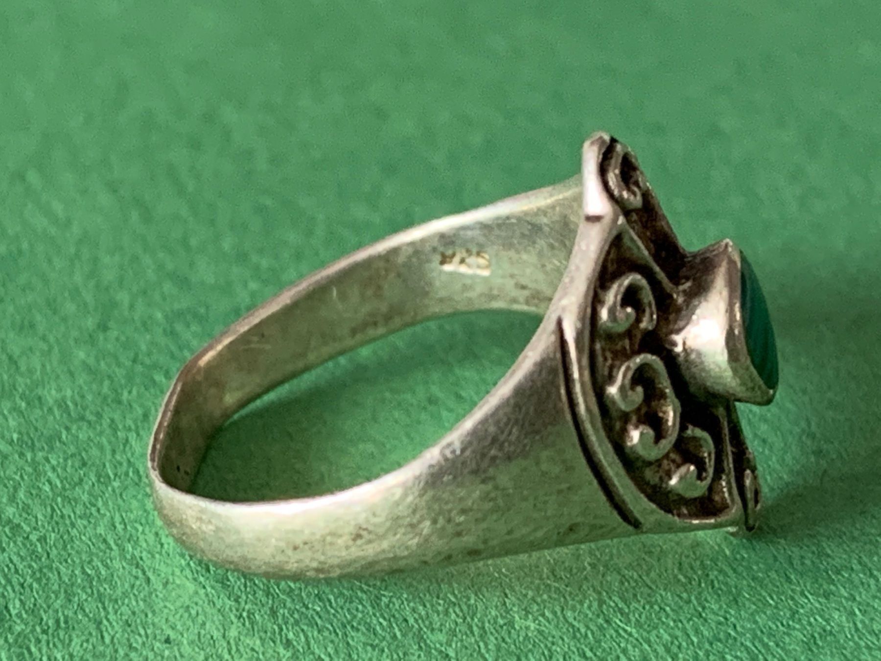 Bagues: Silberring malachit (rg 54) sterling – D'occasion à Dittingen par Bellevista 4