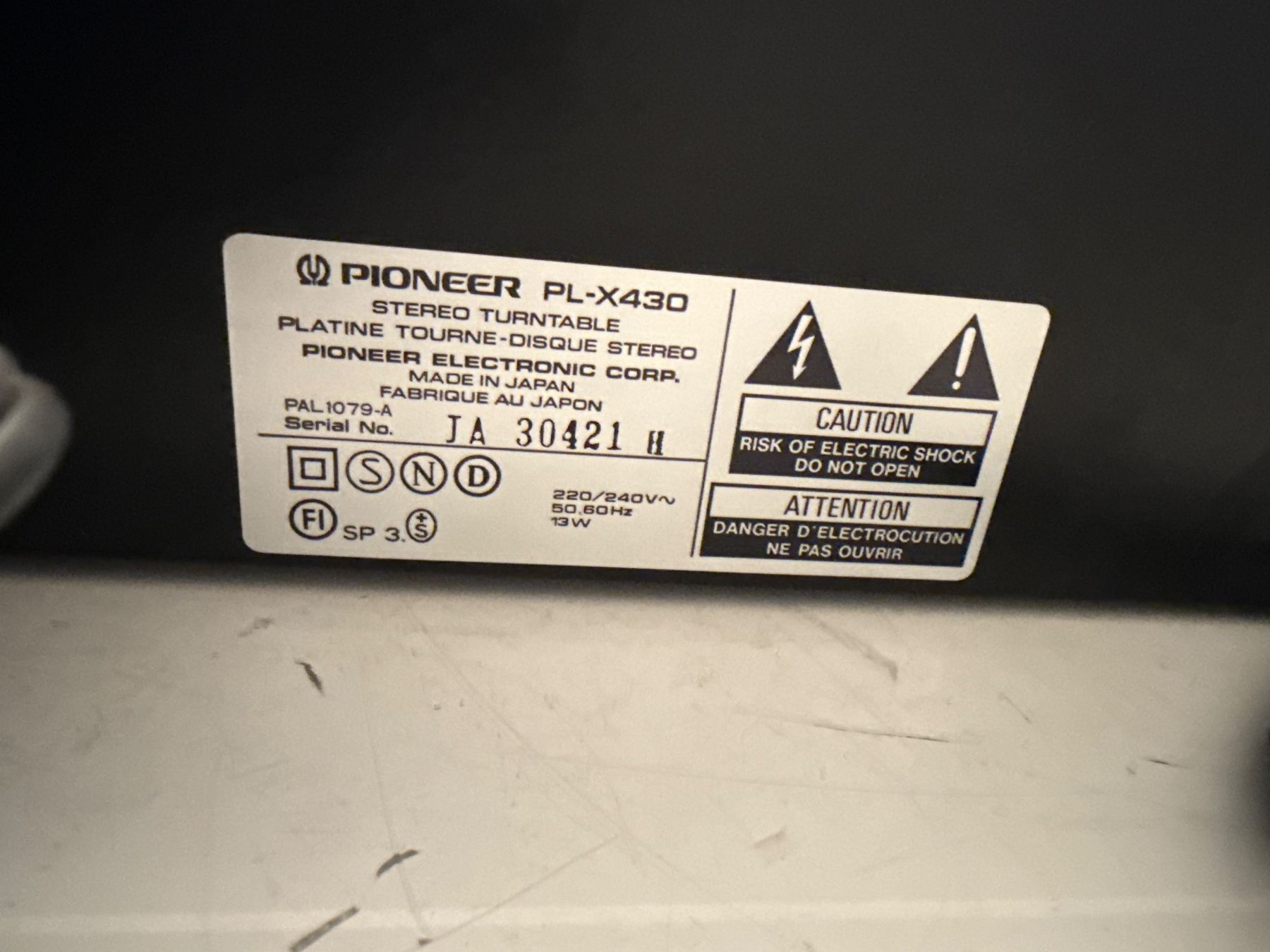 Pioneer Tourne-disques: Tourne disque – D'occasion à St imier par sav_bjf9 5