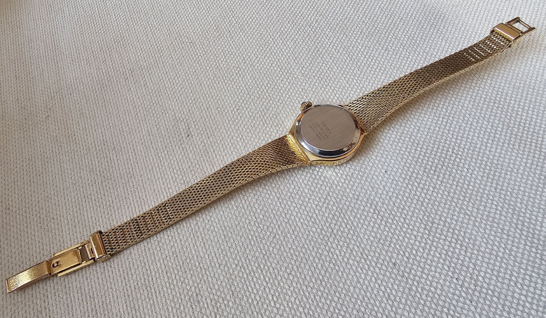Swiss Orologi: Ermano Vergoldet elegante Damenuhr – Usato da Speicher venduto da Lemore 7