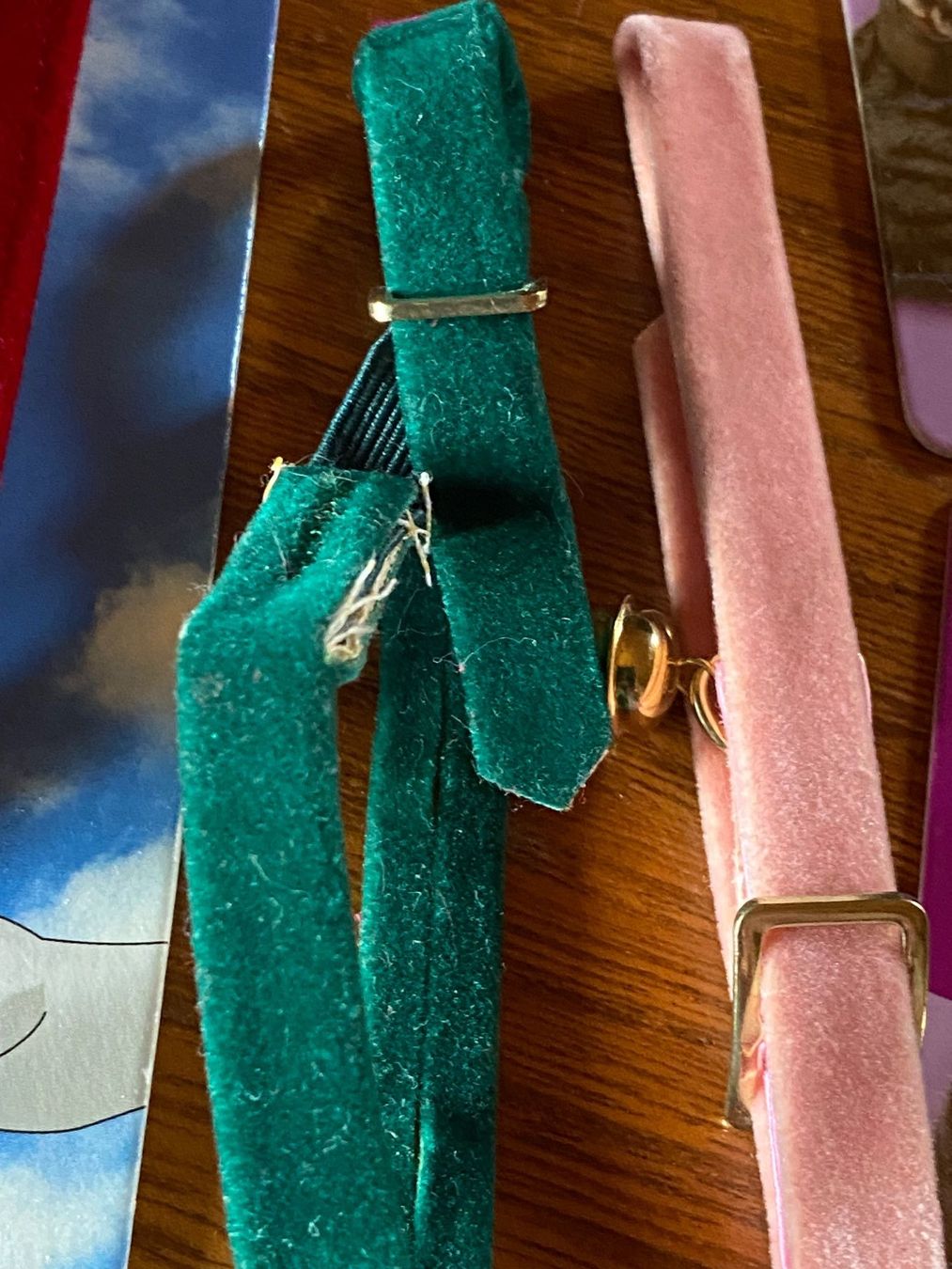 Leine & Halsband: 4 Katzen Halsbänder,  2 Adressen Anhänger – Neu und originalverpackt aus Rosshäusern von Reb_87sr 7